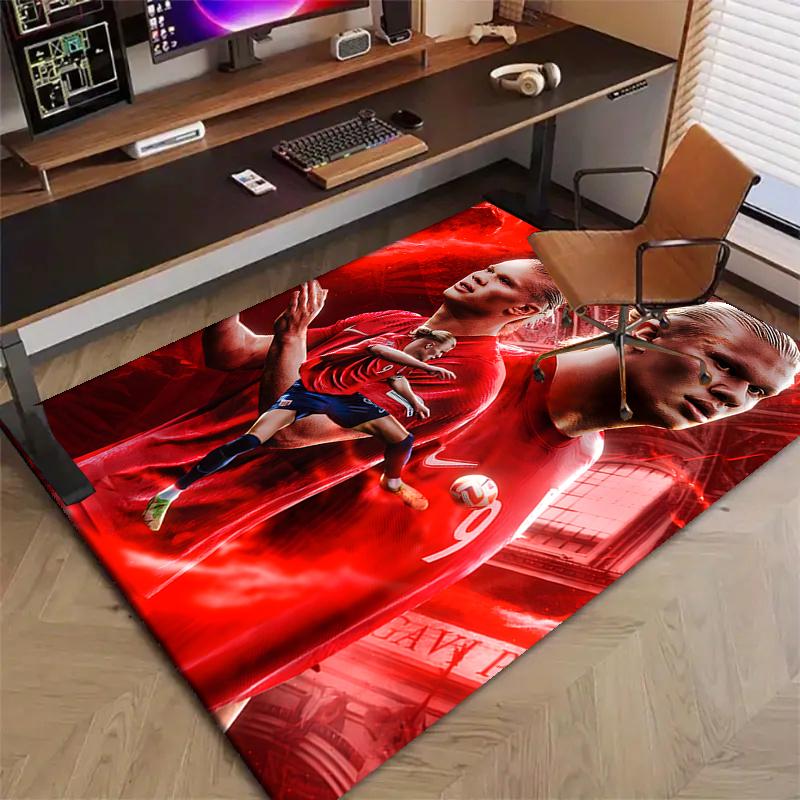 1pc Haaland6 Design Printed Area Rug Carpet for Bedroom Living Room Home Decor Rugs Mat Non Slip Mat Rug for Bedside