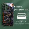 Механическое устройство-держатель для Samsung Galaxy S24 Plus S20 21 FE S23 Ultra S8 9 A70 72 73 50 51 52 53 Закаленное стекло чехол для телефона
