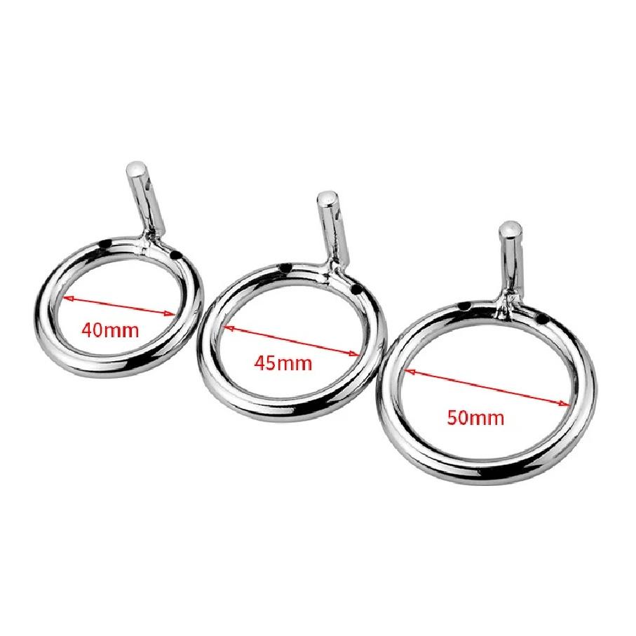 Metal Stainless Steel Chastity Lock BDSM Penis Spiral Collars CB Lock Confinement Male Birdcage Private Parts Confinement Sextoy