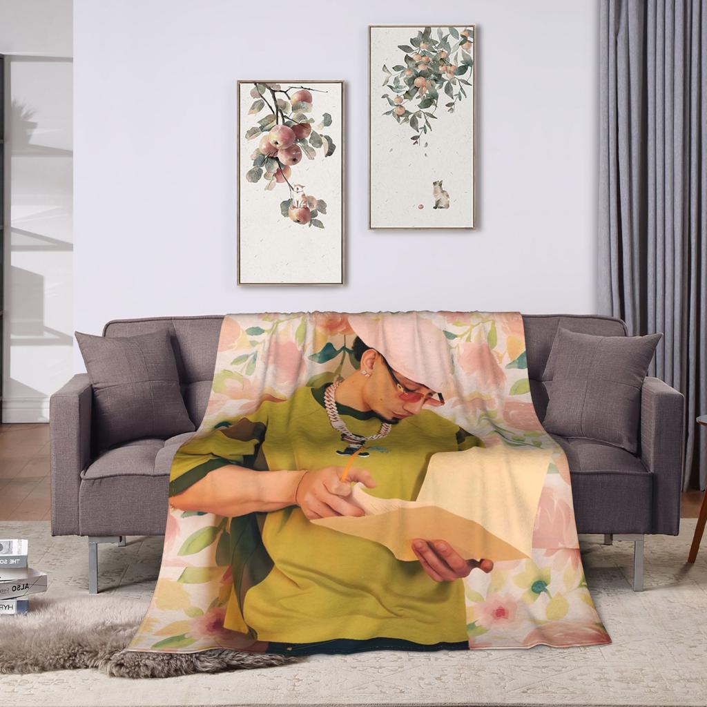 Omar Courtz Singer Blanket Quality Warm Soft Throw Blanket Winter Boy Girl Couch Chair Novelty Bedspread