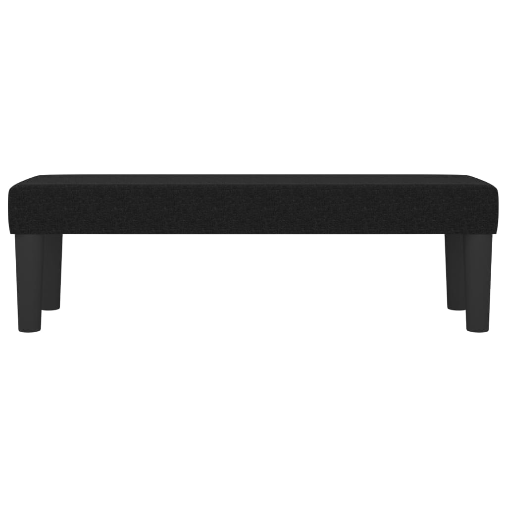 Black Bench 100 x 30 x 30 cm Fabric