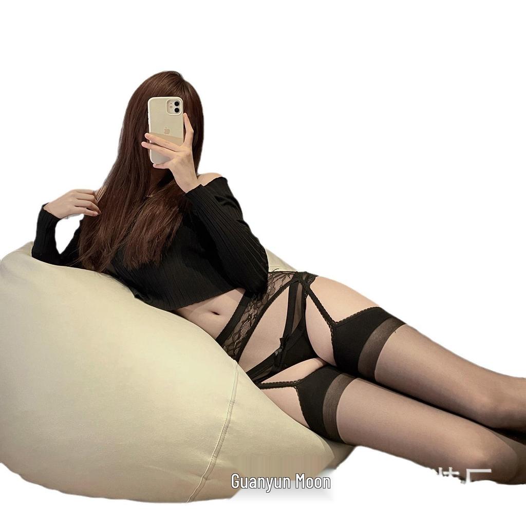 Red & Black Sexy Garter Stockings: Ultra-Thin, Long Tube, Christmas Edition