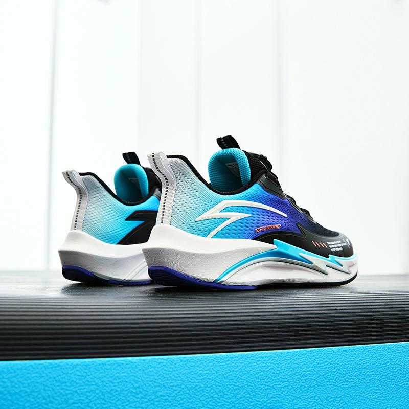 Anta Kids Hailang Lite 2.0 Comfortable Versatile Sports Training Shoes Kids Sneakers Black White Blue 312415503-3