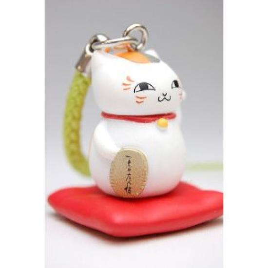 Takara Tomy Maneki Book of Friends Tsurezure Netsuke Strap Part 3 Gacha Early Arts Mascot Cat 196 Nyanko-sensei Natsume's Nyanko-sensei