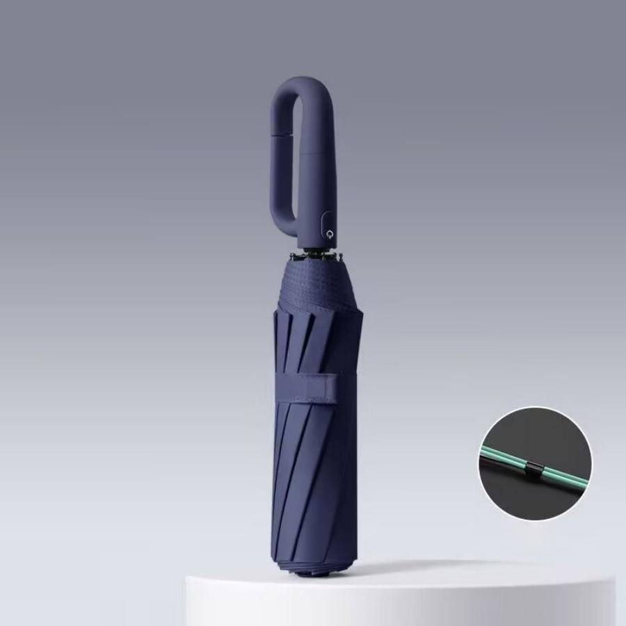 Зонт автоматический складной ветрозащитный с ручкой-кольцом, 20 спиц, защита от УФ-лучей, водоотталкивающий, зонт от солнца для женщины и мужчины