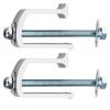 2pcs Heavy Duty Universal Aluminum Clips for Toolboxes, Trucks, Campervans, Truck Beds, Mounting Kits