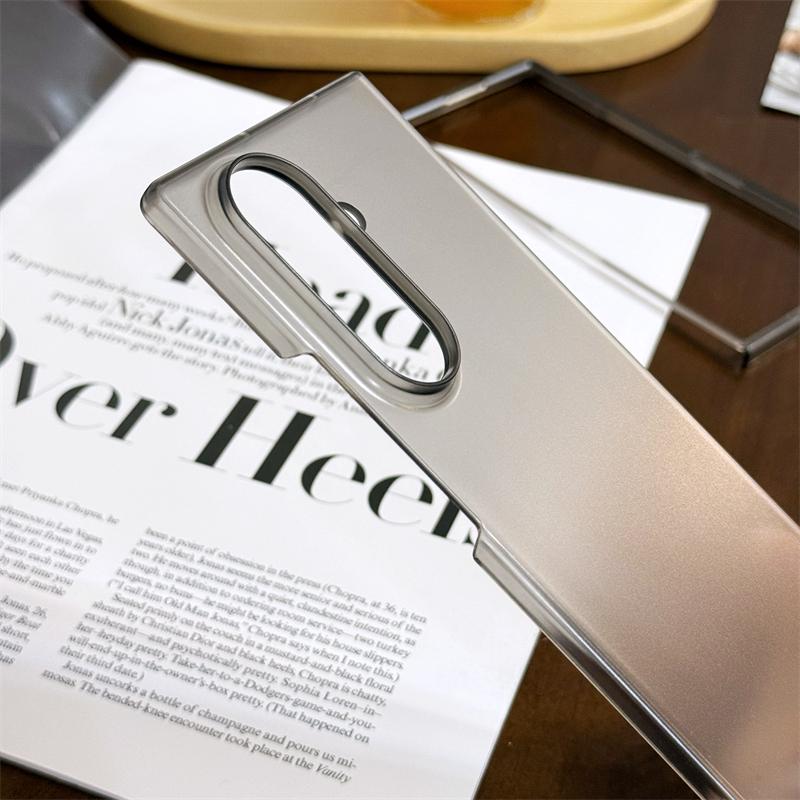 Ультратонкий Матовый Тонкий Складной Чехол-Книжка из ПК для Samsung Galaxy Z Fold 7 6 5 4 3 5G Zfold7 Ударопрочный Прозрачный Жесткий Задний Чехол