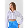 Shirt Sleeve Half Shirt Crop Shirt Collar Sleeve Women Shirt White Shirt Shirt Neck Collar