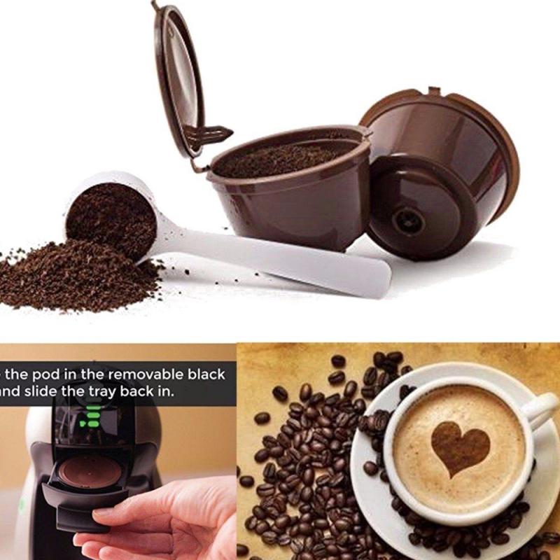 Многоразовые кофейные капсулы Фильтр-чашка Совместимость с Dolce Gusto Адаптер для вкуса Многоразовая машина Nescafe Перезаряжаемая Dolcegusto