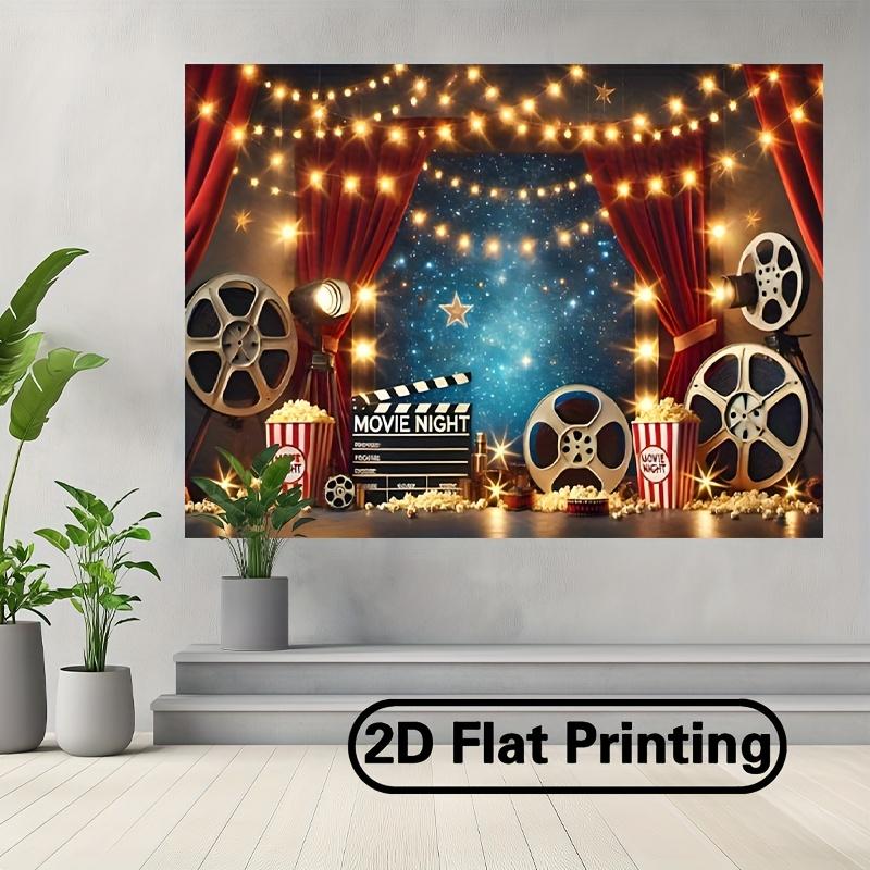 Плоскость 2D - 1 баннер для фотосъемки на вечер кино, полиэстер, для декора помещений и улицы