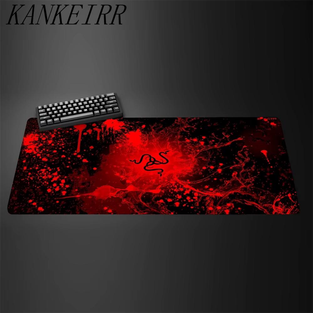 Green Neon Logo Large Gaming Mouse Pad AntiSlip Desk MatNonSlip AntiDirt Extended Desk Mat