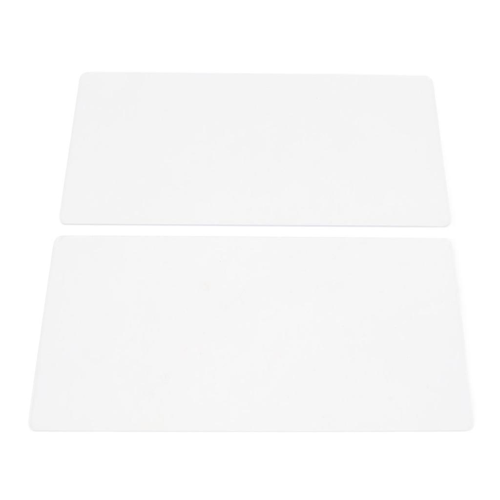2PCS Embossing Mat Plates 3mm Thick Acrylic Backing Pad for Paper Leather Fabric Crafting Scrapbooking Card Making