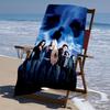 proof beach towel with a Final Destination Bloodlines2 pattern - soft,absorbent,quick-drying,machine washable - perfect for swimming,camping,bathing