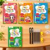 Suddies Trace Grooved Writing Practice Tracetrek Workbook Reusable Grooved Handwriting Workbook Number Letter Tracing Book for Kids Learning