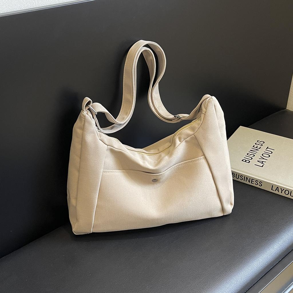 Large Capacity Canvas Tote Bag, Summer Crossbody New All-in-one Leisure College Student Class Bag