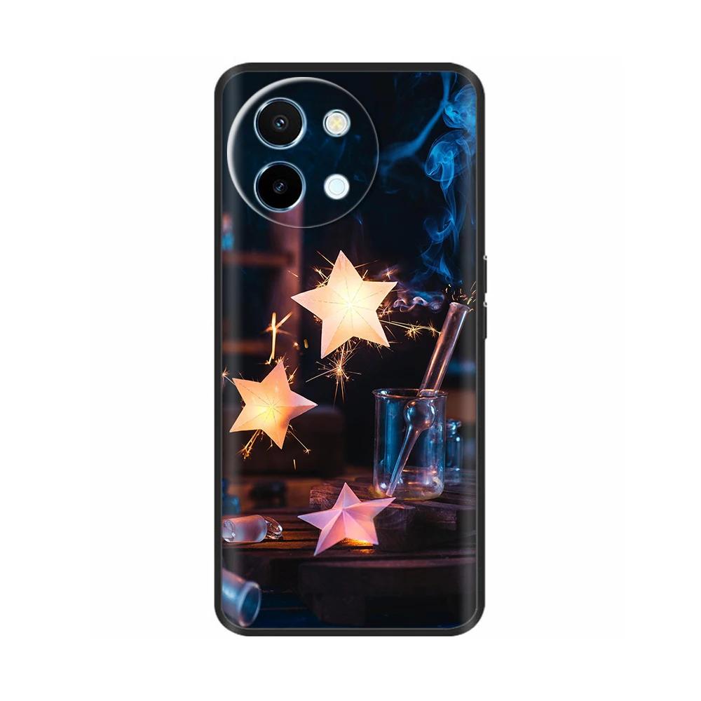 Чехол для телефона Vivo Y38 5G Милый Модный Чехол с Сердечками и Цветами Для Vivo Y18 Мягкий Силиконовый Бампер Чехол Для Vivo Y18E Чехлы Оболочки