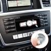 Jaronx Compatible with Mercedes Benz Radio Button Cover Stickers, X204/W204 Radio ON Volume Button Sticker Cover for Mercedes B W246/C W204/ E W212/