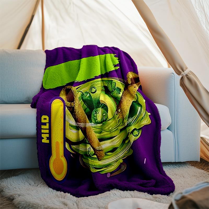 Takis Fuego Theme Printed Blanket - Perfect for Couch, Bed, Travel & Outdoor Use | Machine Washable, Cozy & Durable.
