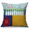 Judaism Hanukkah Home Decoration Sofa Pillow Cases Happy Chanukah Festival Luxury Living Room Chair Oil Painting Cushion Cover