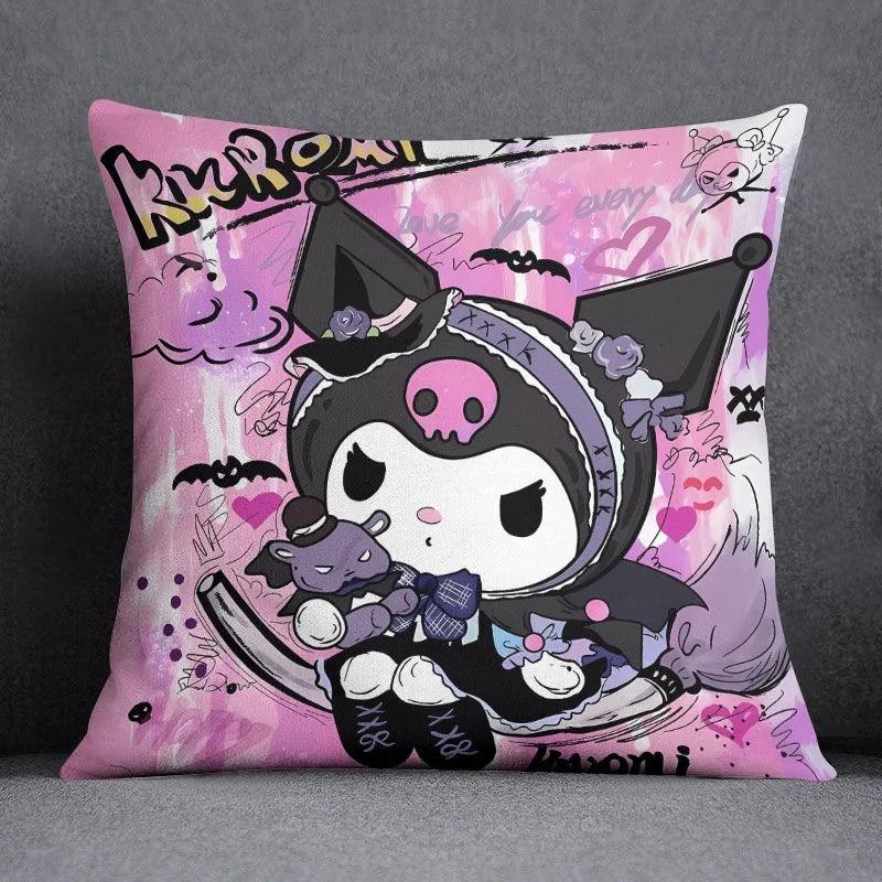 Мультяшная наволочка Sanrio Хелло Китти Куроми для диванной подушки в гостиной, декорация для спальни, детской комнаты