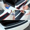 Anti-scratch Car Trunk Door Sill Plate Protector Universal Rear Bumper Guard Rubber Mouldings Pad Trim Cover Strip Car Styling Interior Mirrors 6