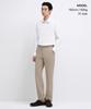 MUSINSA STANDARD Semi-Wide Hidden Elastic Waist Slacks [Beige]