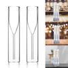 2pcs Double Layers Glasses Champagne Flutes Goblet Bubble Sparkling Wine Tulips Cocktail Glass for Women Men Wedding