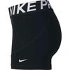 Nike Шорты женские повседневные с принтом логотипа, color block, узкий крой, Черный AO9977-010