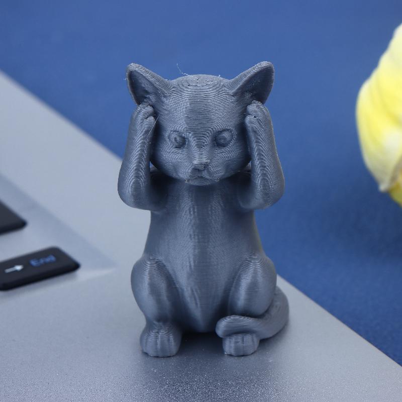 1/3 шт. Набор ornaments "Три мудрых кота" Минималистичная скульптура кота Закрытые уши, рот, глаза для любителей кошек Декор для дома, рабочего стола