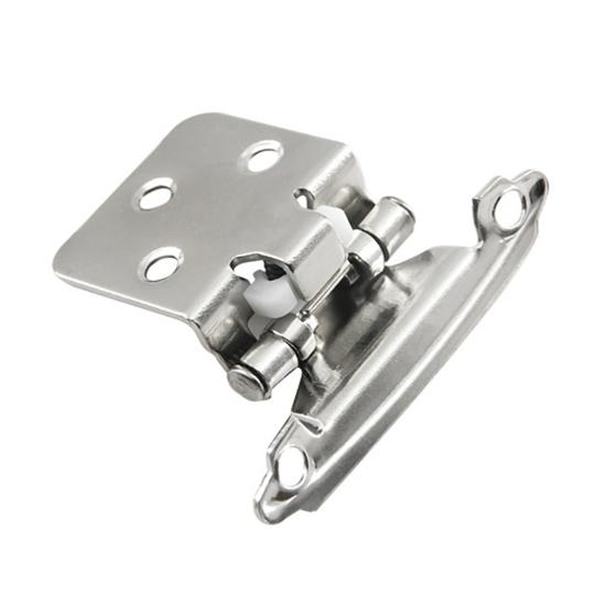 4/8 шт. петли для шкафа, холоднокатаная сталь, кухонные полускрытые петли, дверной бампер, заподлицо с креплением на лицо, фурнитура для шкафа
