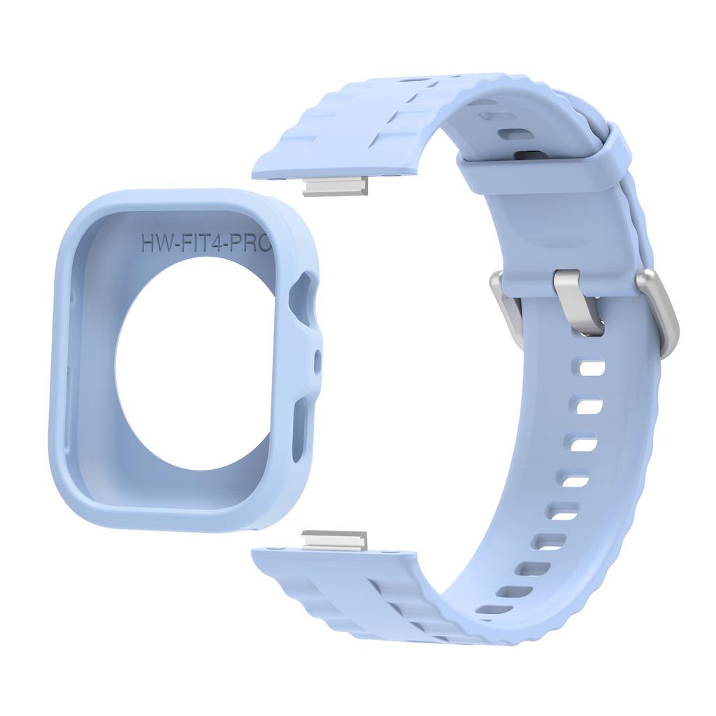 Силиконовый чехол+ремешок для Huawei Watch Fit 4 Pro Удобный Комфортный Дышащий ремешок