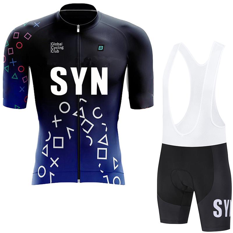 SYN men's cycling clothing summer road cycling jersey moisture wicking cycling set MTB cycling sportswear cycling jersey