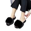 New Style Women's Home Slippers Winter Pink Fur Flats Furry Elegant Comfortable Soft Shoes for Woman Slippers Zapatos Mujer