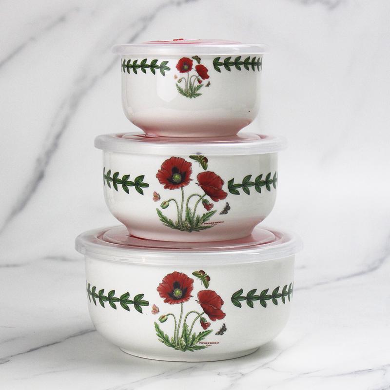 Из трех частей, хрустящий керамический холодильник для пищевых продуктов, герметичная микроволновая печь, большая емкость для ланча, миска для лапши быстрого приготовления