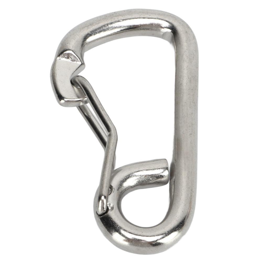 316 Stainless Steel Scuba Diving Safety Carabiner 80mm Quick Release Hook  Scuba Diving