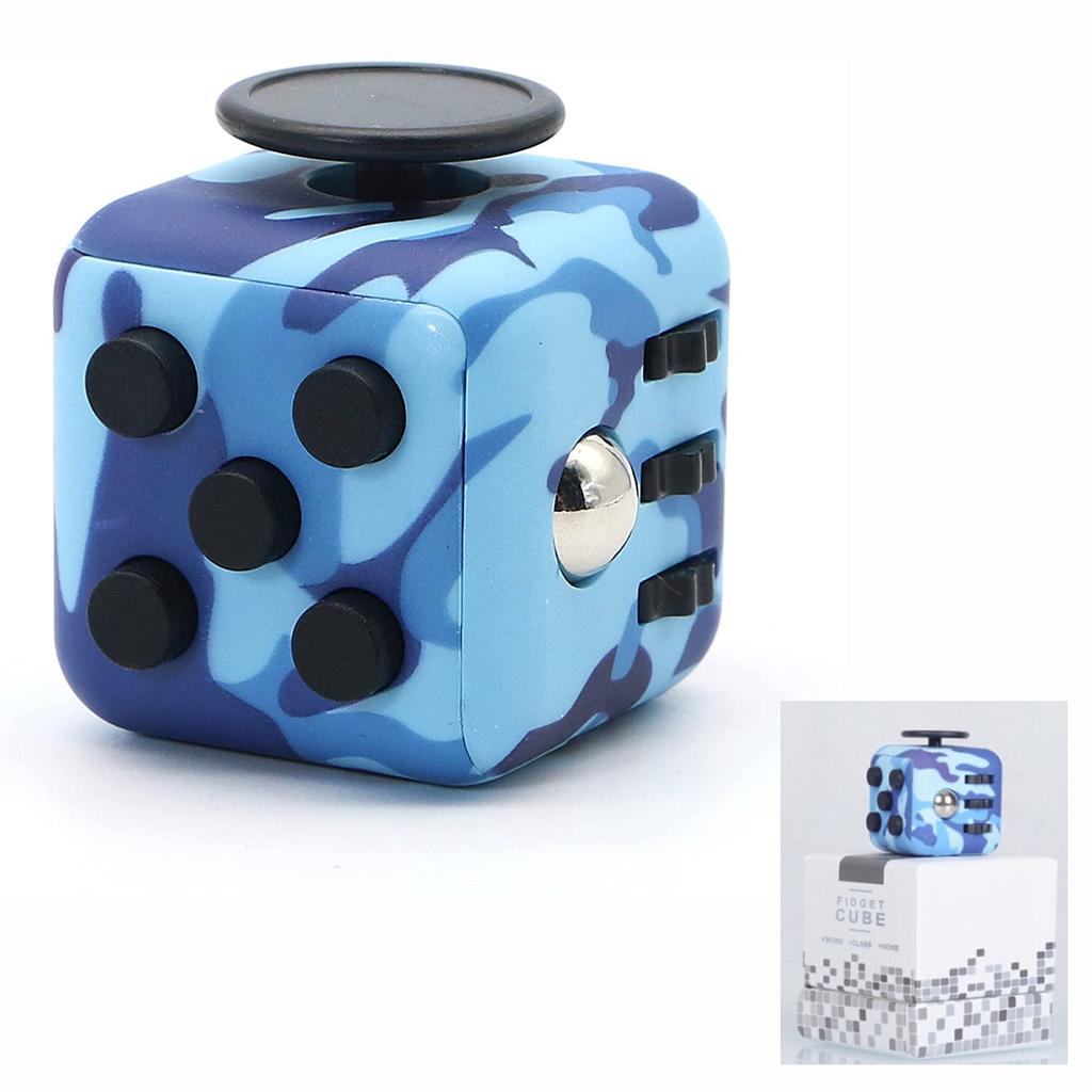 Игрушка Fidget Cube, снимающая стресс, тревогу и давление, отлично подходит для взрослых и детей [идея подарка] [расслабляющая игрушка] [средство для снятия стресса] [мягкий материал]
