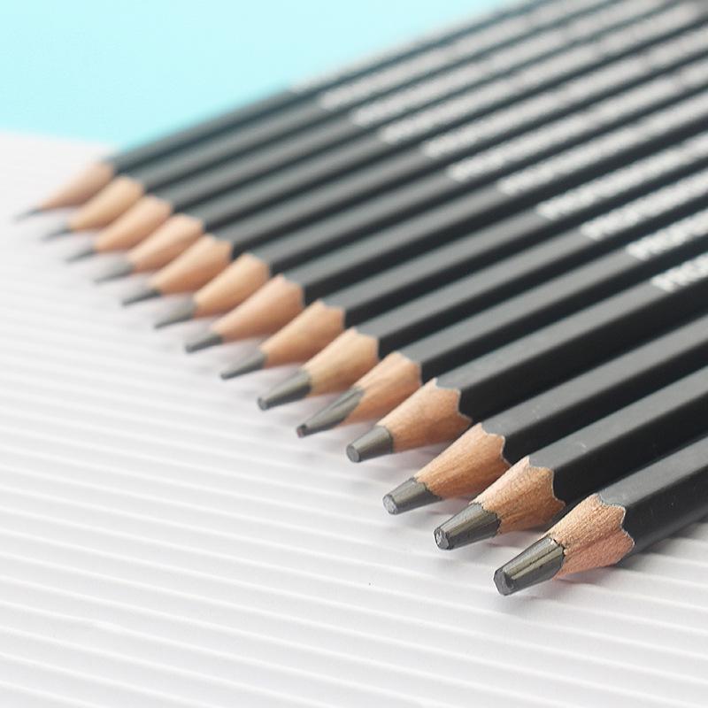 14-Piece Professional Cashmere Pencil Set for Art Students - Ideal for Sketching & Drawing