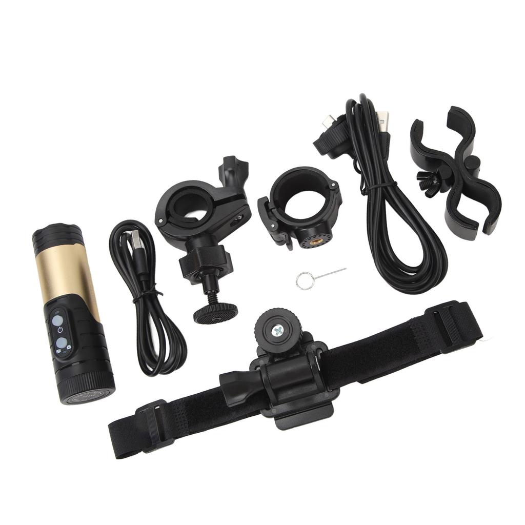 Mini Sports DV Camera 12MP WiFi IP66 Waterproof 1600mAh Type C 120 Wide Degree Outdoor Sports Helmet Camera for