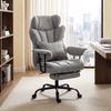 Office Chair with 6-Point Massage and Heat, Desk Chair, Gray