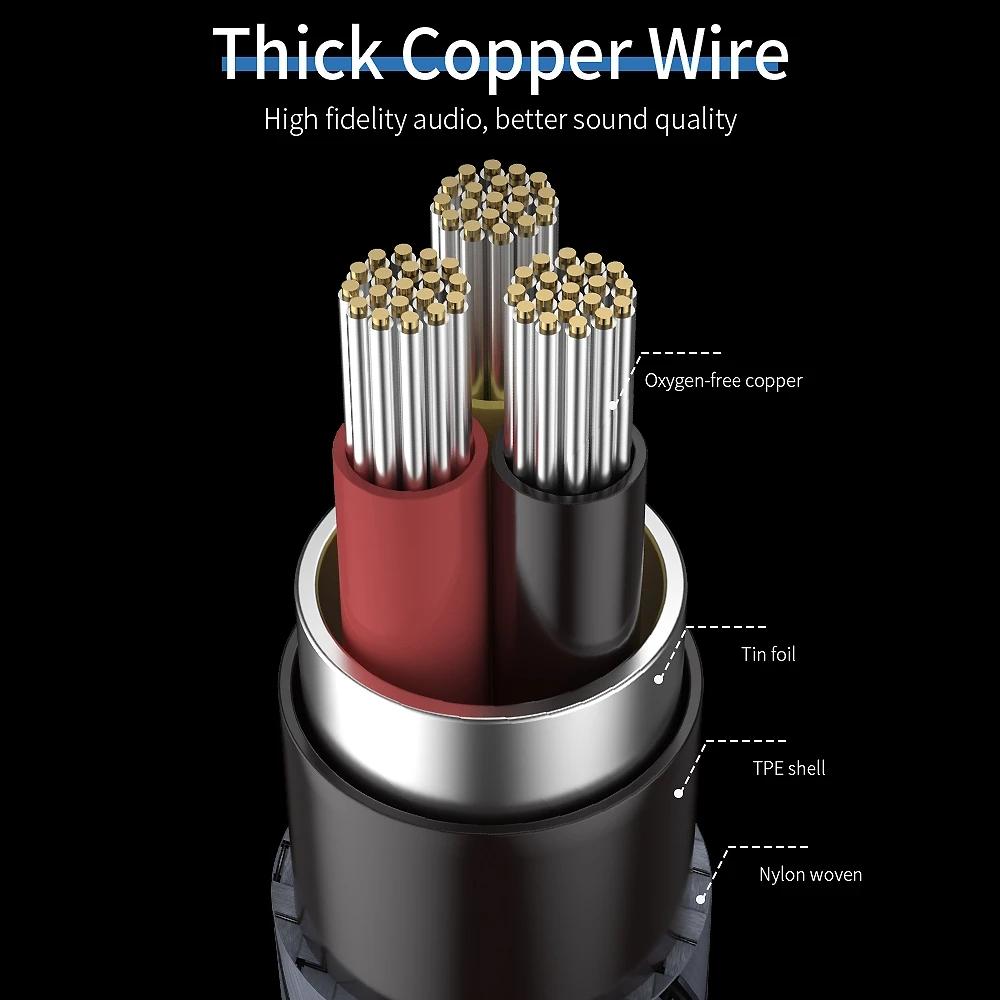 Essager Aux-кабель, разъем 3,5 мм, удлинительный аудиокабель для наушников, разъем 3,5, разветвитель, акустический кабель для удлинителя наушников