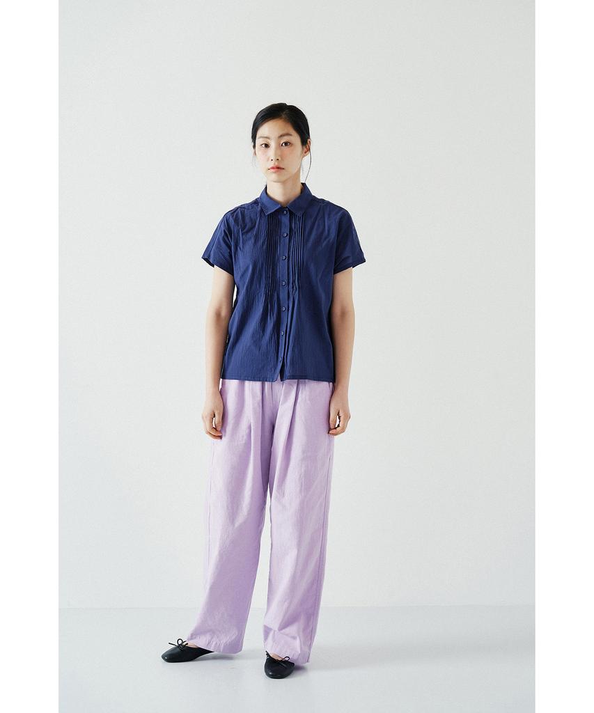 COTTON BELL Linen Elastic Waist Pants - Lavender
