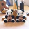 Cute Cute Biscuits, Panda Pendant, Plush Toy Doll, Cartoon Schoolbag, Hanging Ornament, Keychain Doll