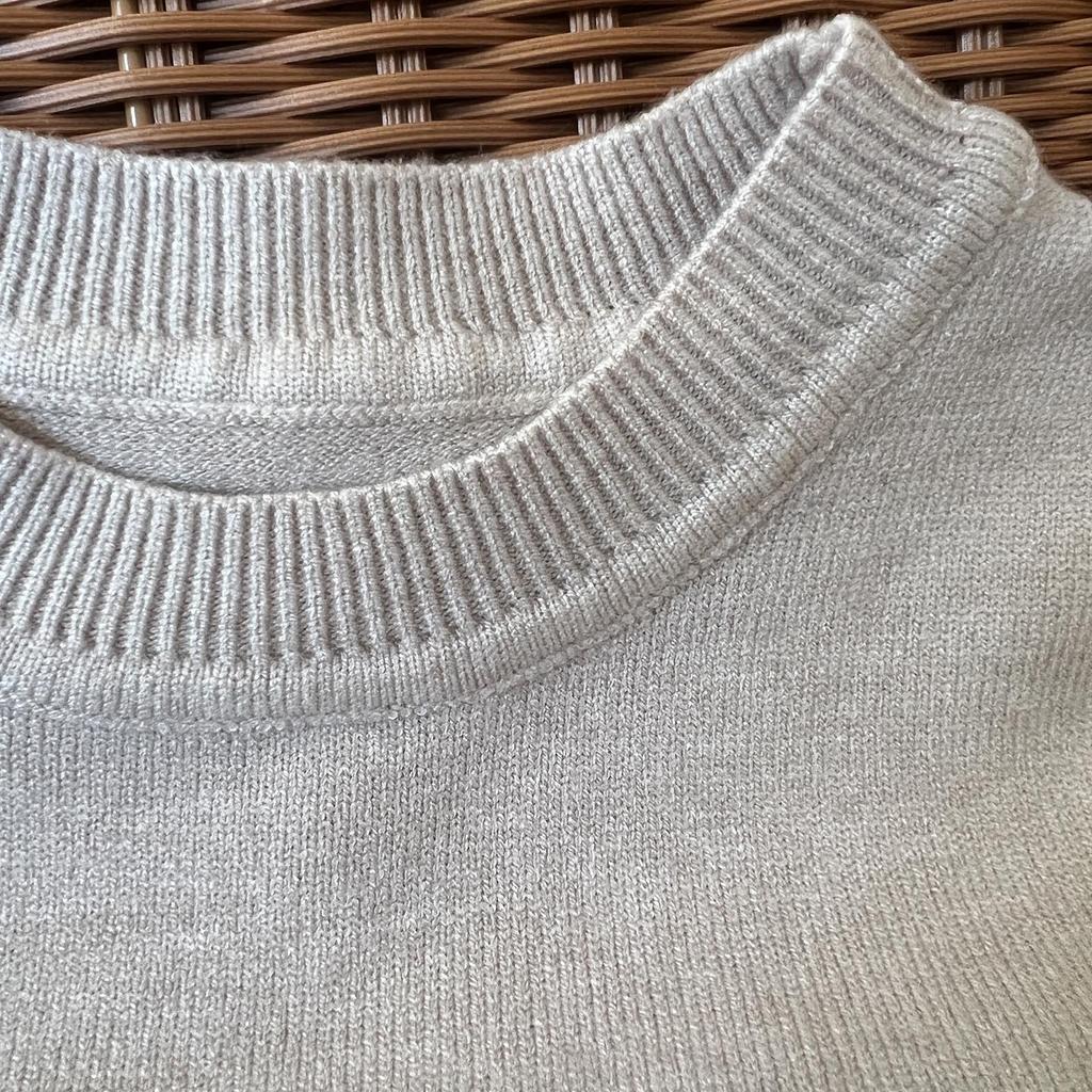 Детский вязаный свитер с круглым вырезом - Осень/Зима, Вышитый, Свободного кроя, Унисекс