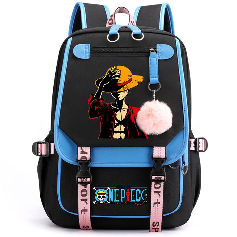 Аниме One Piece унисекс универсальный рюкзак водонепроницаемый рюкзак для студентов ежедневная сумка для книг для детей подарки для мужчин и женщин дорожная сумка для отдыха Mochila