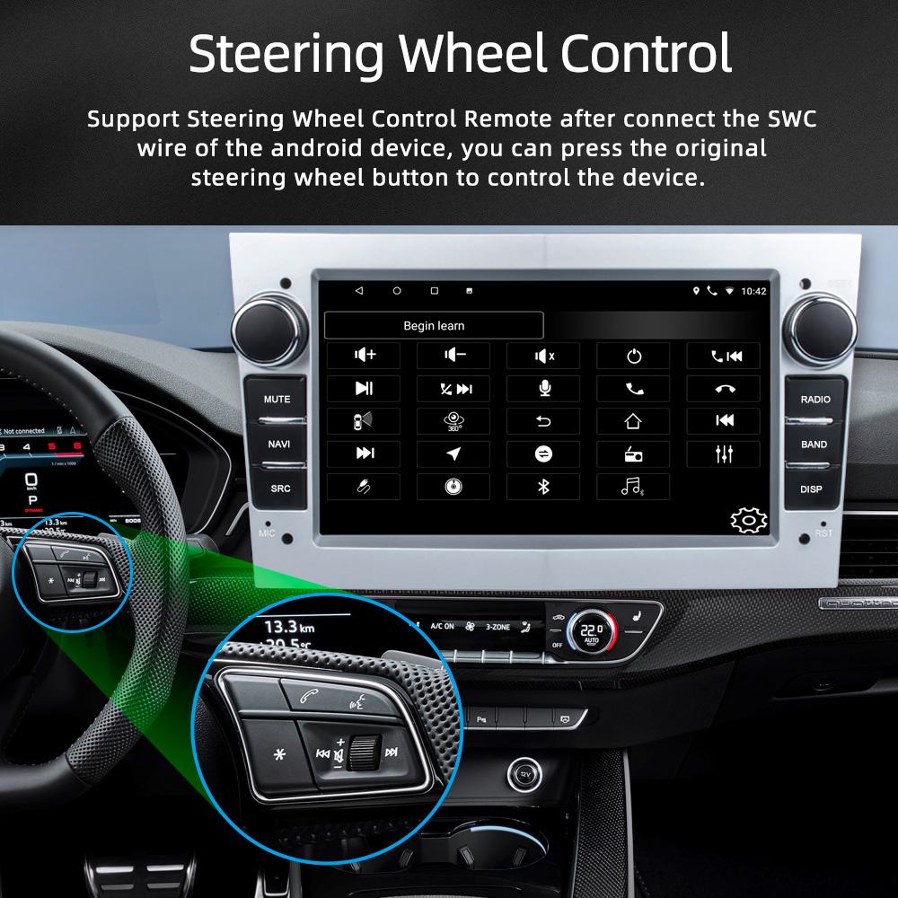 Reakosound 2 Din 7'' Car Radio Android For Opel Vauxhall Astra Antara Meriva Vivaro Combo Signum Vectra Corsa G Carplay GPS WIFI