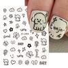 Xiaomi 3D Cartoon Cute Cat Nail Childlike Stickers Kawaii Puppy Dog Graffiti Animals Series New Nail Art Tattoo Design Manicure Decal