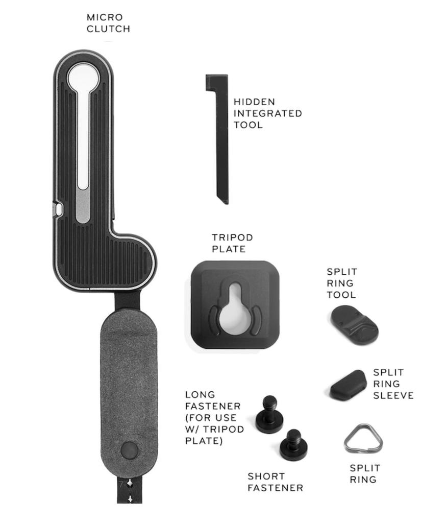 Peak Design Ручной ремешок Micro Clutch Свободный размер L-Plate (MC-L-1) Черный,