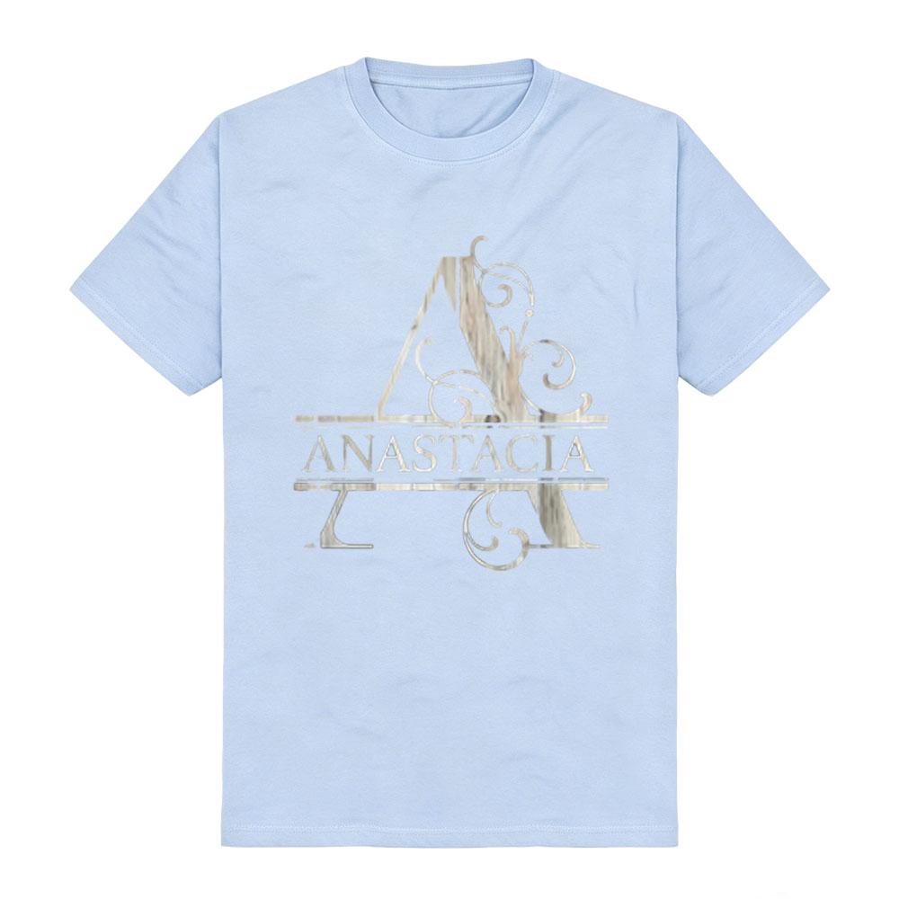 Anastacia Name - Wood Style Monogram Letter A The  Classic T-Shirt American-style Retro Streetwear Comfortable Cotton Unisex