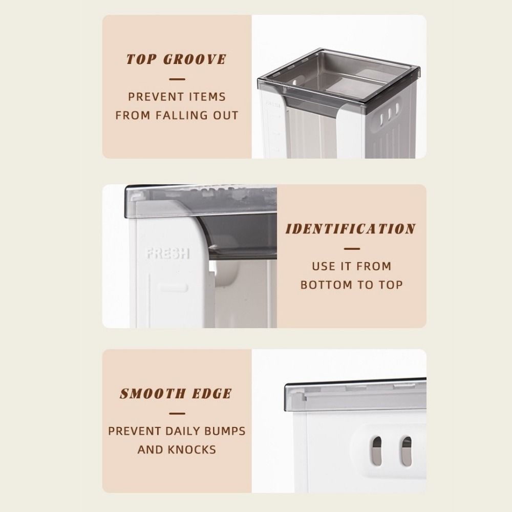 Large Capacity Instant Noodles Storage Box Plastic Folding Korea Ramen Storage Box Rectangular Space Saving