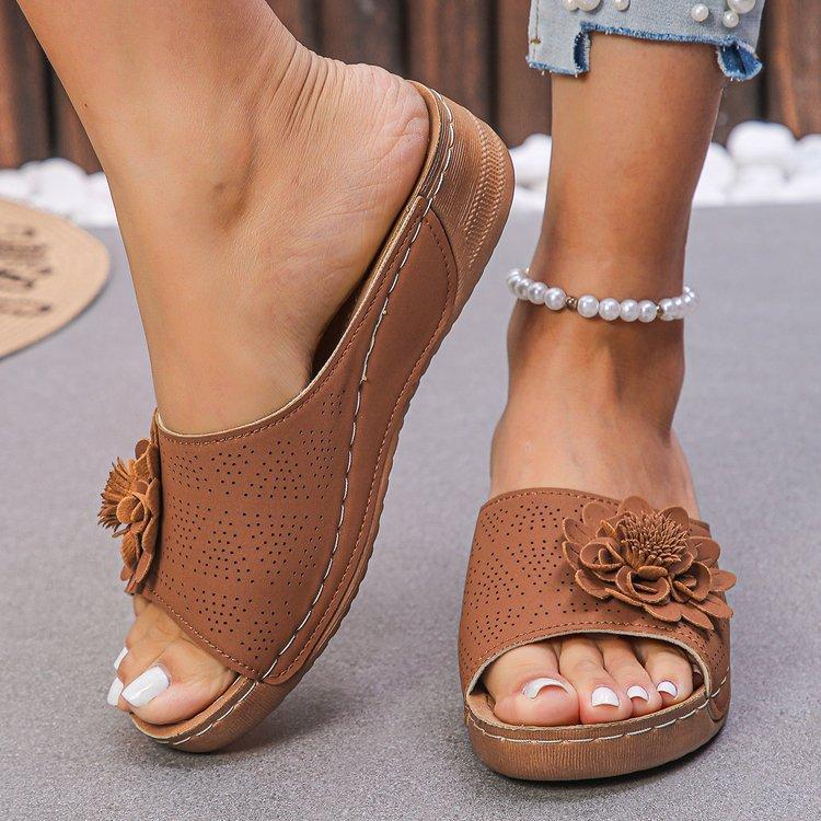 Женские босоножки на мягком каблуке, летние повседневные туфли на танкетке, женские элегантные туфли на низкой платформе, сандалии Mujer